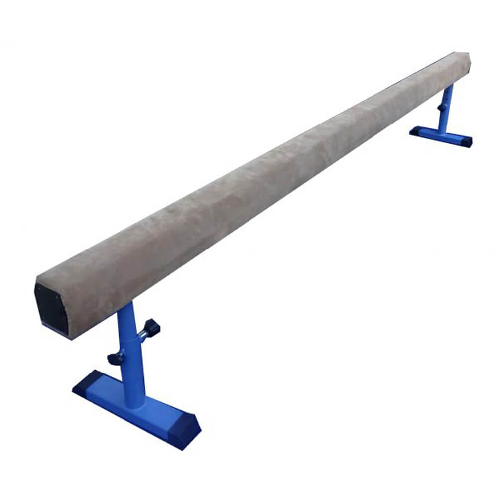 2.5m Balance Beam. Absolute quality with superior 70cm wide support legs. Synthetic suede tan padded covering. Beam Height itself 15cm.