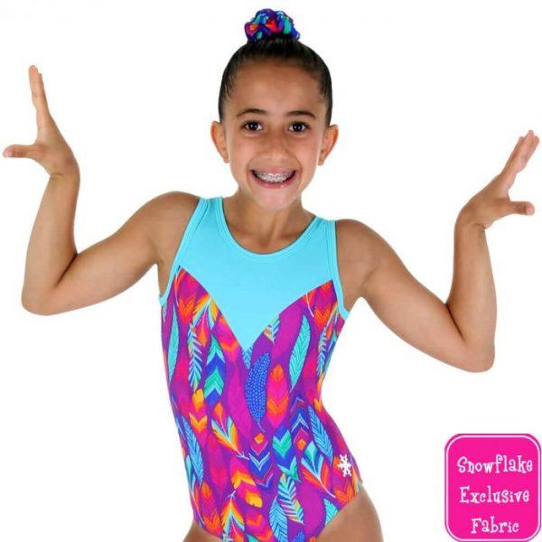 Feathery Fun Leotard Snowflake Design - Image 3