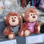 Soft Monkey 24cm with her/his real Leotard