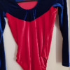 GK Navy Velvet Long Sleeves/Red Bodice - Image 3