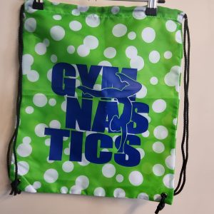 Neon Lime Bubble Gymnast Drawstring Sling Bag