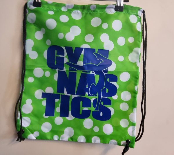Neon Lime Bubble Gymnast Drawstring Sling Bag