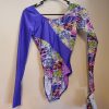 Purple Mix Panel Long Sleeve Mondor Leotard