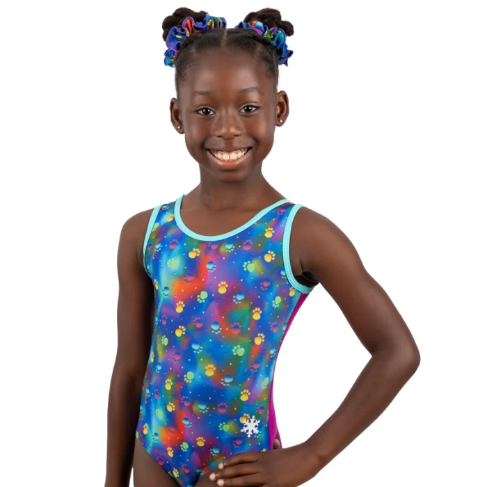 Pawsitive Leotard. Snowflake